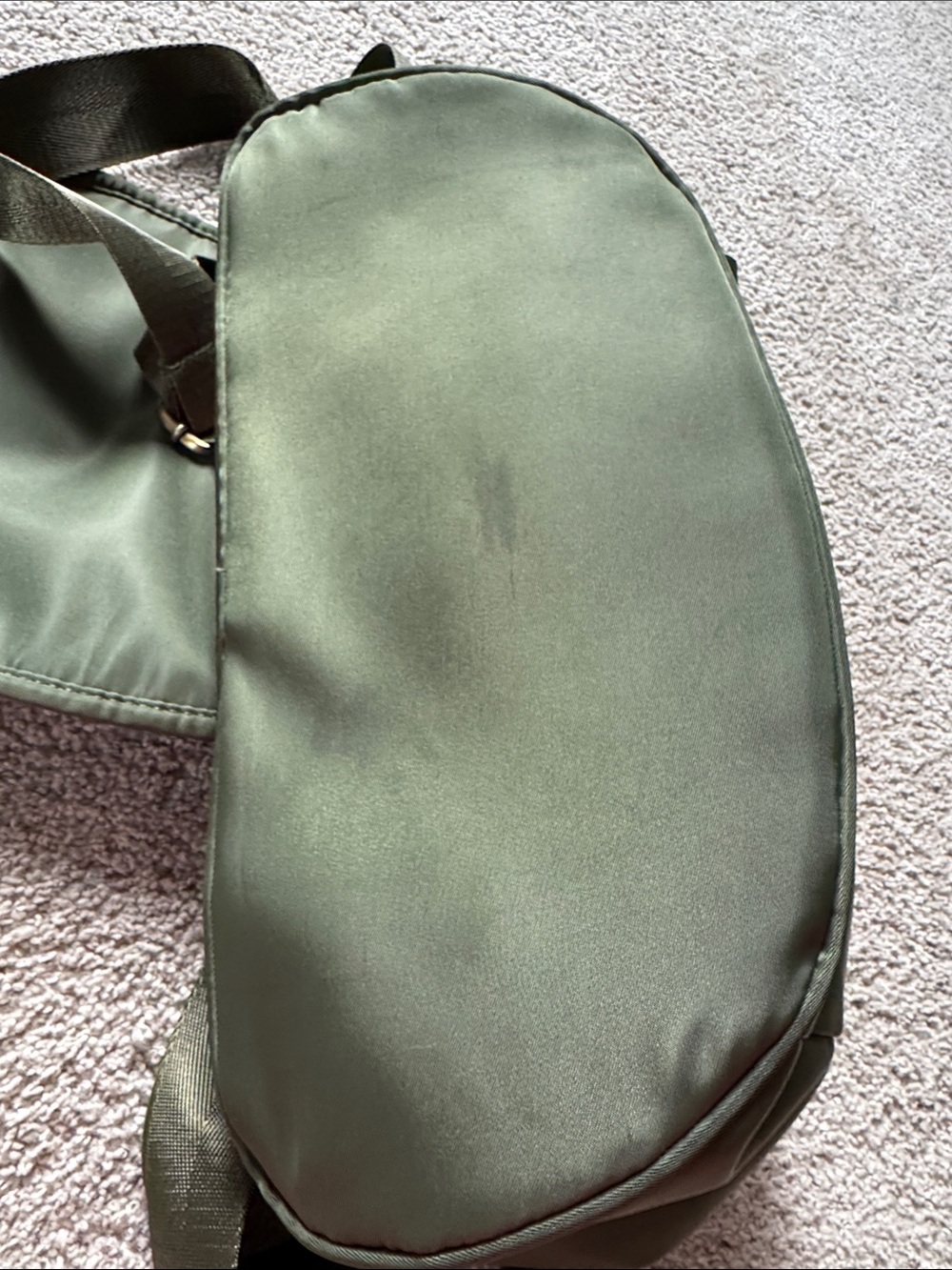 Green Nylon Drawstring Backpack - Picture 7 of 16